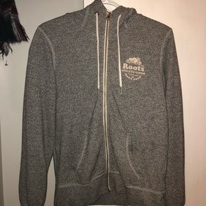 Roots salt & pepper zip up